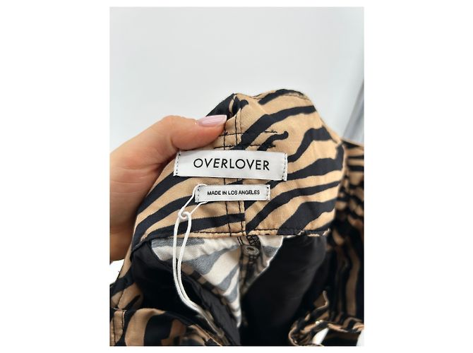 Autre Marque Pantalones OVERLOVER T.US 24 Viscosa Beige - vista 3