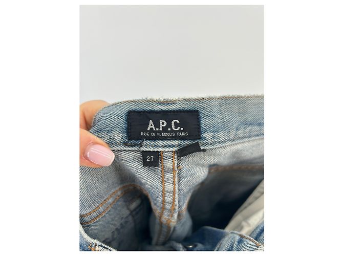 APC Jeans T.US 27 Cotone Blu - vista 3