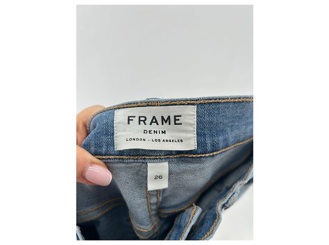 Frame Denim FRAME Jeans T.US 26 Cotone Blu - vista 3
