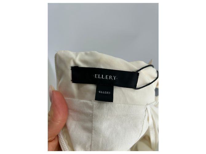 Vestido ELLERY T.FR 40 Algodón Blanco - vista 6