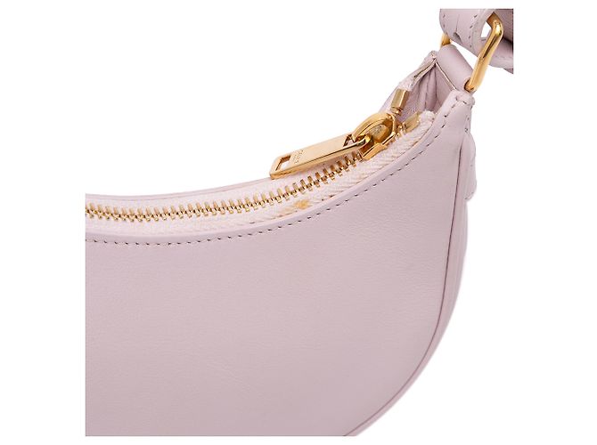 Céline Bolso de Hombro Ava en Cuero de Ternera Liso Mini Rosa Celine - vista 8