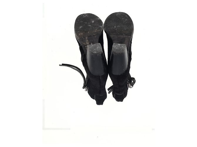 Stivaletti con zip Acne Studios in pelo di pony nero - vista 12