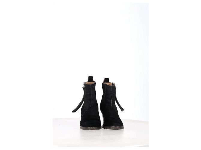 Stivaletti con zip Acne Studios in pelo di pony nero - vista 8