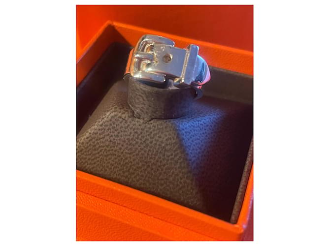 Hermès Gürtelring Silber Größe 55 - Ansicht 7