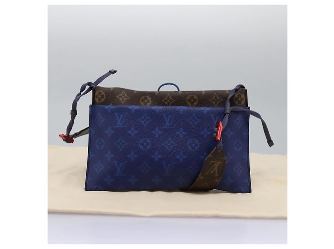 LOUIS VUITTON Umhängetasche Monogram Pacific Split Blau M43854 Auth KD201 - Ansicht 12