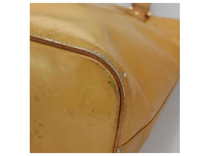 LOUIS VUITTON Monogram Vernis Houston Borsa a Mano Grigia M91053 LV Auth EC632 Grigio - vista 15