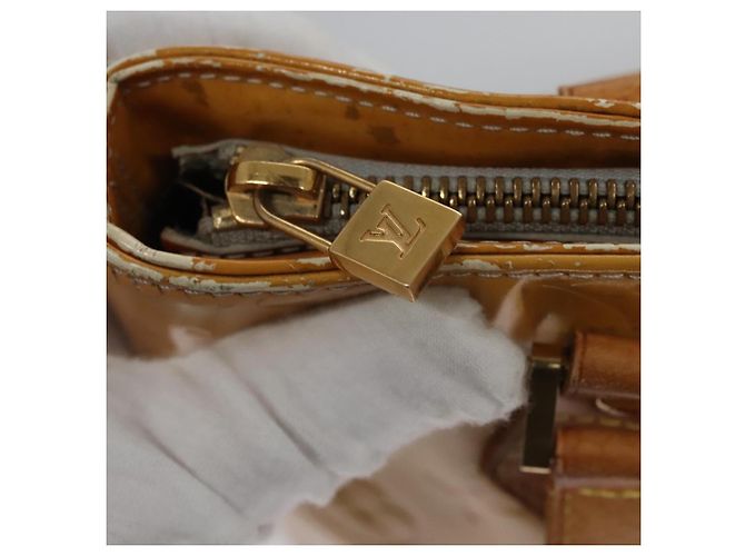 LOUIS VUITTON Monogram Vernis Houston Borsa a Mano Grigia M91053 LV Auth EC632 Grigio - vista 18