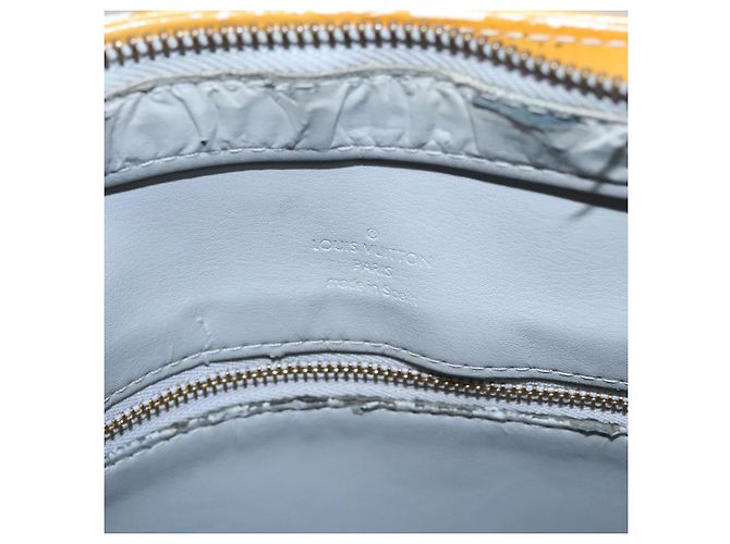 LOUIS VUITTON Monogram Vernis Houston Borsa a Mano Grigia M91053 LV Auth EC632 Grigio - vista 19