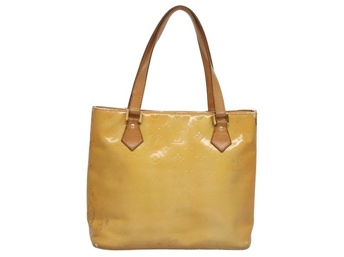 LOUIS VUITTON Monogram Vernis Houston Borsa a Mano Grigia M91053 LV Auth EC632 Grigio - vista 2