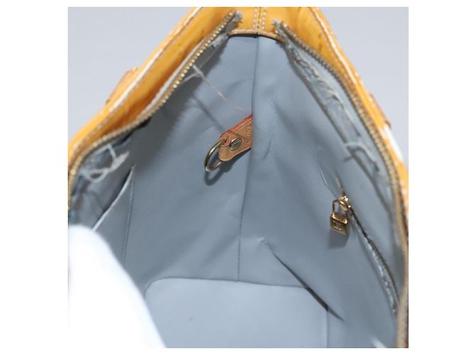 LOUIS VUITTON Monogram Vernis Houston Borsa a Mano Grigia M91053 LV Auth EC632 Grigio - vista 22