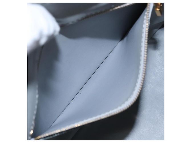 LOUIS VUITTON Monogram Vernis Houston Borsa a Mano Grigia M91053 LV Auth EC632 Grigio - vista 24