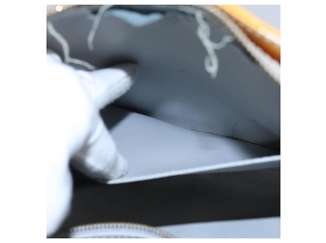 LOUIS VUITTON Monogram Vernis Houston Borsa a Mano Grigia M91053 LV Auth EC632 Grigio - vista 25