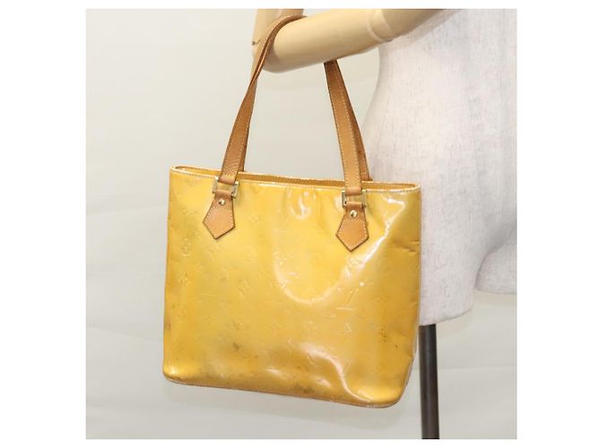 LOUIS VUITTON Monogram Vernis Houston Borsa a Mano Grigia M91053 LV Auth EC632 Grigio - vista 26