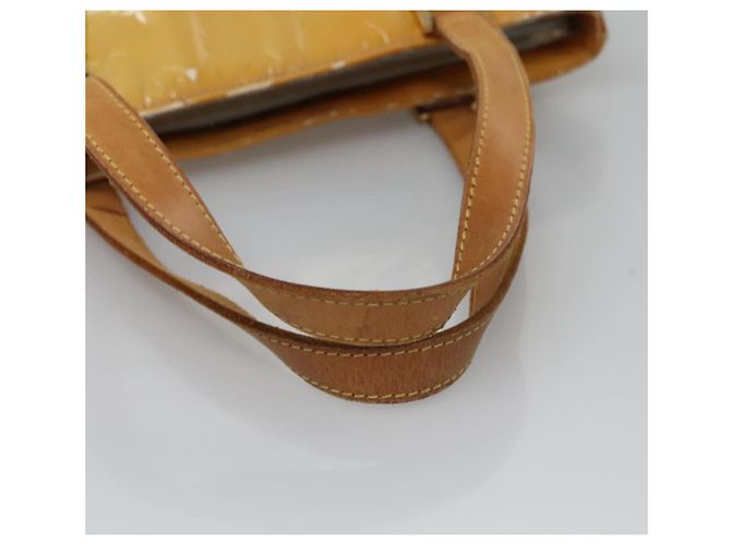 LOUIS VUITTON Monogram Vernis Houston Borsa a Mano Grigia M91053 LV Auth EC632 Grigio - vista 8