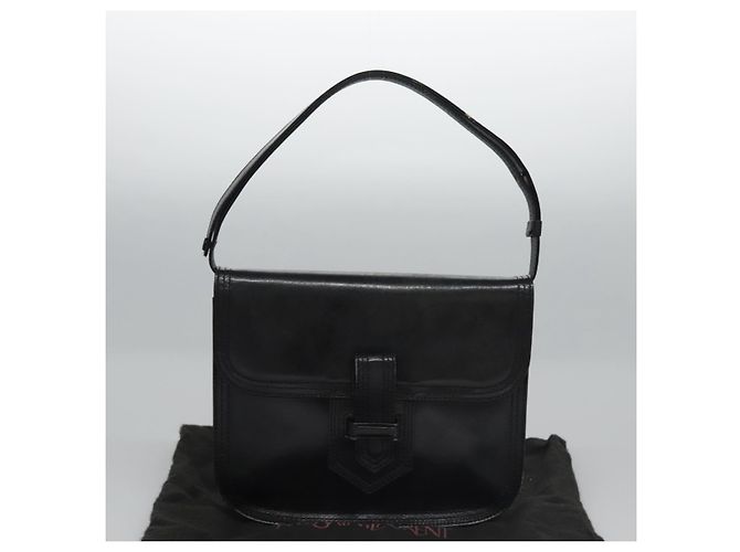 Borsa a spalla in pelle nera Auth BA779 di SAINT LAURENT Nero - vista 12