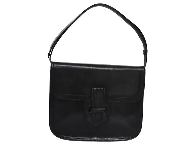 Borsa a spalla in pelle nera Auth BA779 di SAINT LAURENT Nero - vista 13