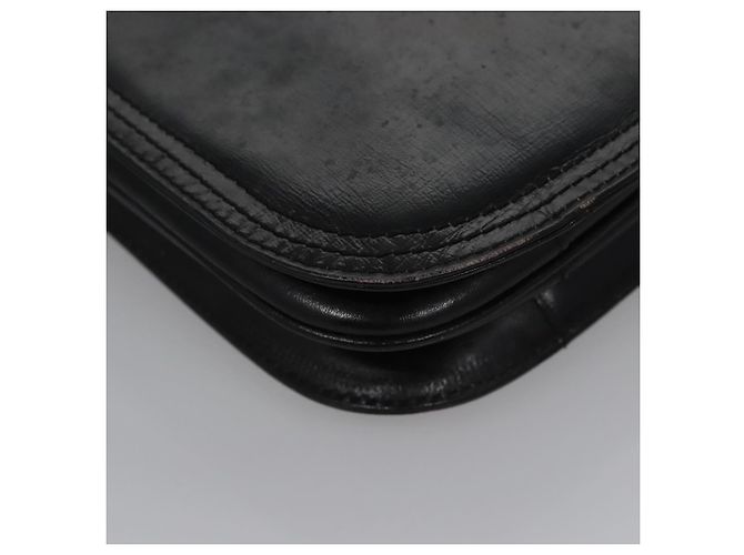Borsa a spalla in pelle nera Auth BA779 di SAINT LAURENT Nero - vista 15