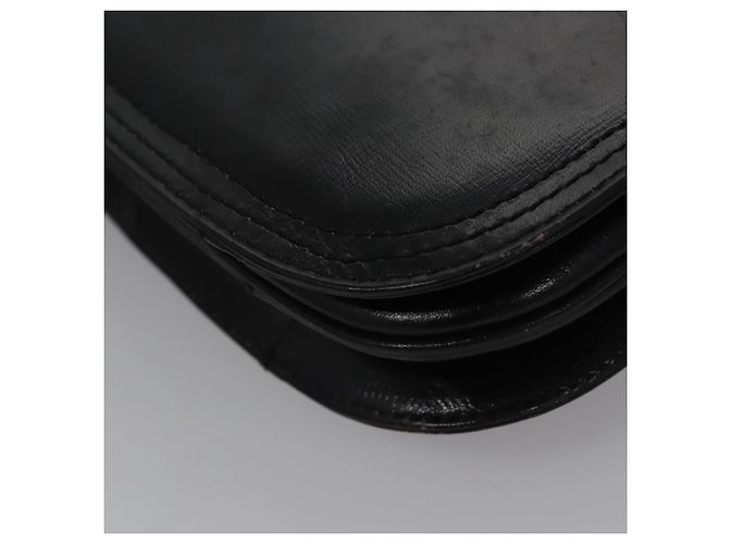 Borsa a spalla in pelle nera Auth BA779 di SAINT LAURENT Nero - vista 16