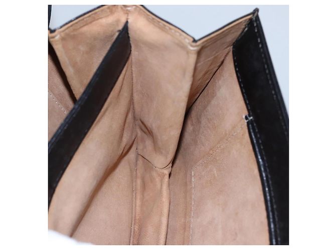 Borsa a spalla in pelle nera Auth BA779 di SAINT LAURENT Nero - vista 22