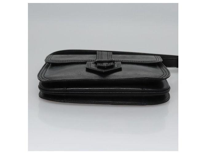 Borsa a spalla in pelle nera Auth BA779 di SAINT LAURENT Nero - vista 5