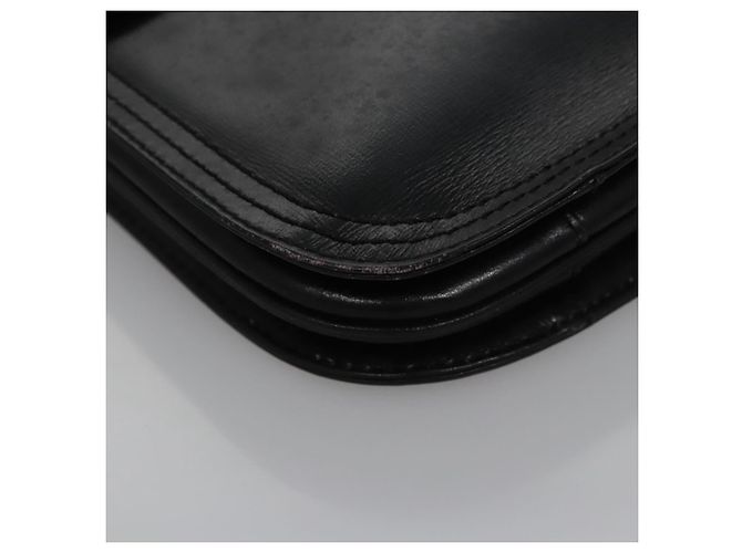 Borsa a spalla in pelle nera Auth BA779 di SAINT LAURENT Nero - vista 9