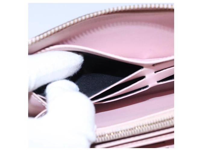 Zippy Geldbörse Monogram Vernis Louis Vuitton Rose Valerine M93522 Auth LV KD229 - Ansicht 10