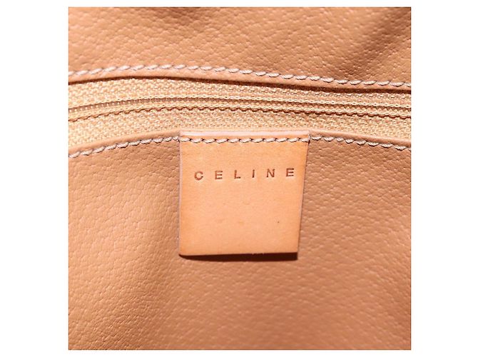 Céline CELINE Macadam Canvas Backpack PVC Leather Beige Auth BD1038 - view 19