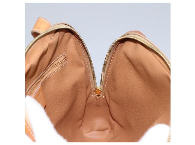 Céline CELINE Macadam Canvas Backpack PVC Leather Beige Auth BD1038 - view 20