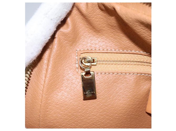 Céline CELINE Macadam Canvas Backpack PVC Leather Beige Auth BD1038 - view 22