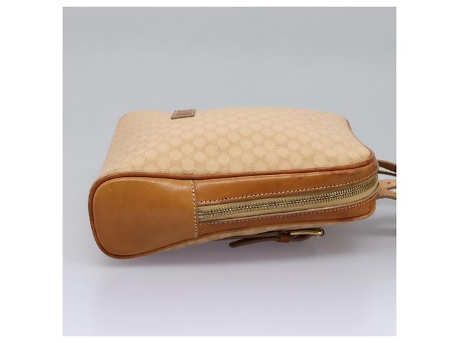 Céline CELINE Macadam Canvas Backpack PVC Leather Beige Auth BD1038 - view 4
