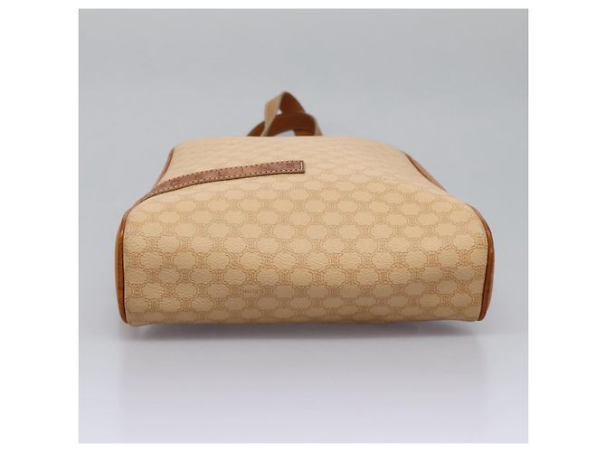 Céline CELINE Macadam Canvas Backpack PVC Leather Beige Auth BD1038 - view 5