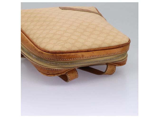 Céline CELINE Macadam Canvas Backpack PVC Leather Beige Auth BD1038 - view 6