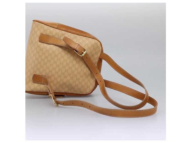 Céline CELINE Macadam Canvas Backpack PVC Leather Beige Auth BD1038 - view 7
