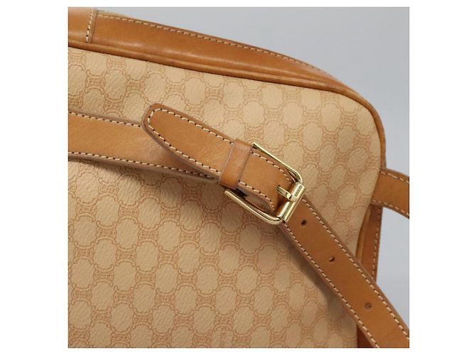 Céline CELINE Macadam Canvas Backpack PVC Leather Beige Auth BD1038 - view 8