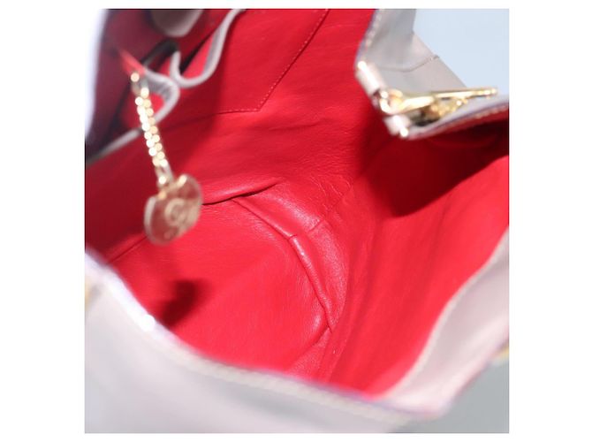 Céline Borsa a Spalla CELINE in Pelle Marrone Oro Auth EC529 D'oro - vista 18