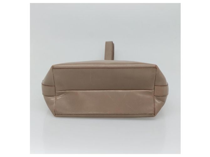 Céline Borsa a Spalla CELINE in Pelle Marrone Oro Auth EC529 D'oro - vista 5
