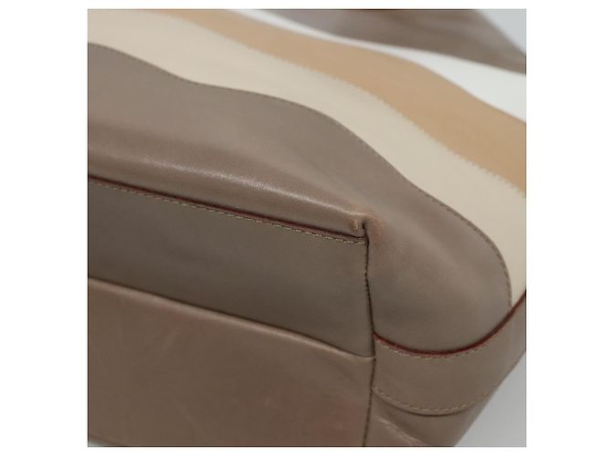 Céline Borsa a Spalla CELINE in Pelle Marrone Oro Auth EC529 D'oro - vista 9