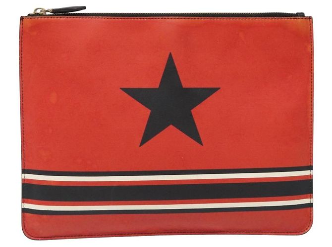 Borsa a mano GIVENCHY in pelle rossa Auth BA809 Rosso - vista 13