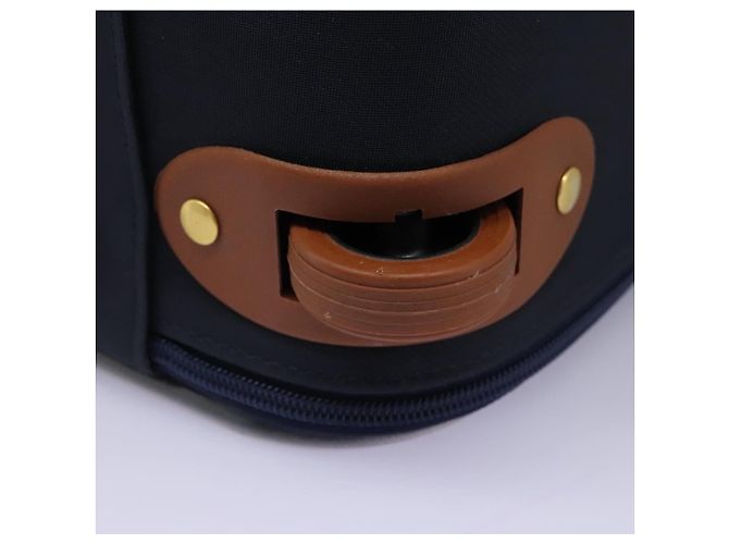 Autre Marque Borsa da viaggio Burberrys Boston in PVC blu navy e marrone Auth ti2922 - vista 11