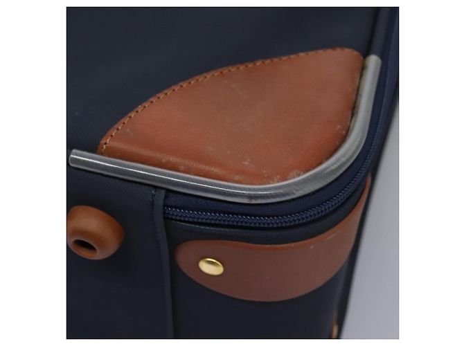 Autre Marque Borsa da viaggio Burberrys Boston in PVC blu navy e marrone Auth ti2922 - vista 16