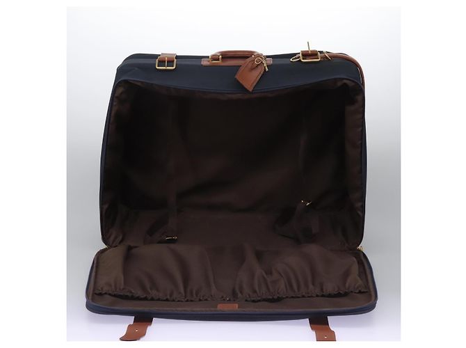 Autre Marque Borsa da viaggio Burberrys Boston in PVC blu navy e marrone Auth ti2922 - vista 25