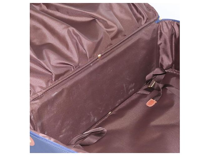 Autre Marque Borsa da viaggio Burberrys Boston in PVC blu navy e marrone Auth ti2922 - vista 31