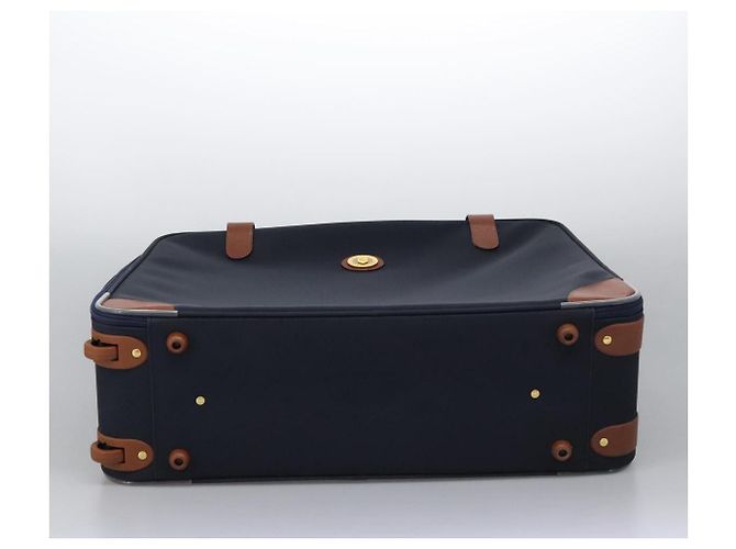 Autre Marque Borsa da viaggio Burberrys Boston in PVC blu navy e marrone Auth ti2922 - vista 5