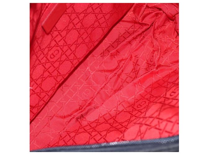 Borsa a Spalla Canage Christian Dior Nylon Nero Oro Auth yk17665 D'oro - vista 12