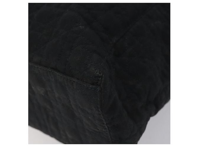 Borsa a Spalla Canage Christian Dior Nylon Nero Oro Auth yk17665 D'oro - vista 15