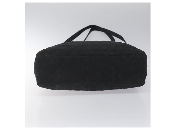 Borsa a Spalla Canage Christian Dior Nylon Nero Oro Auth yk17665 D'oro - vista 5