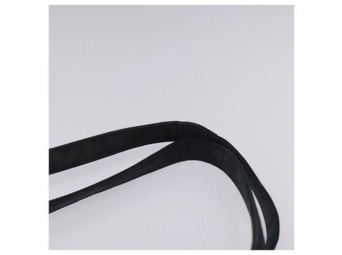 Borsa a Spalla Canage Christian Dior Nylon Nero Oro Auth yk17665 D'oro - vista 9