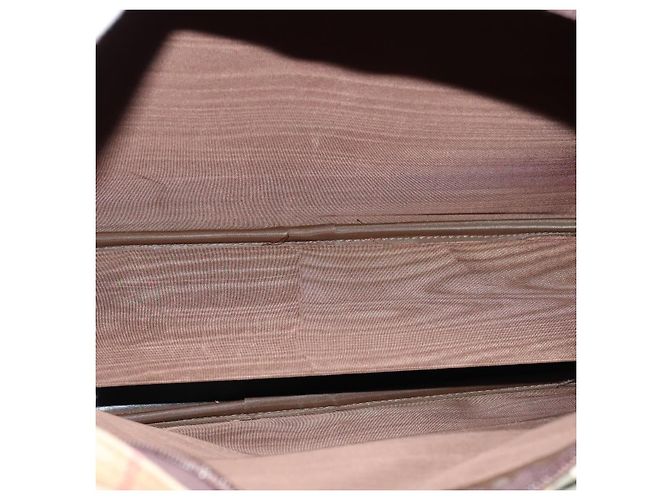 Autre Marque Burberrys Nova Check Aktentasche aus Canvas Beige Auth ep7983 - Ansicht 11
