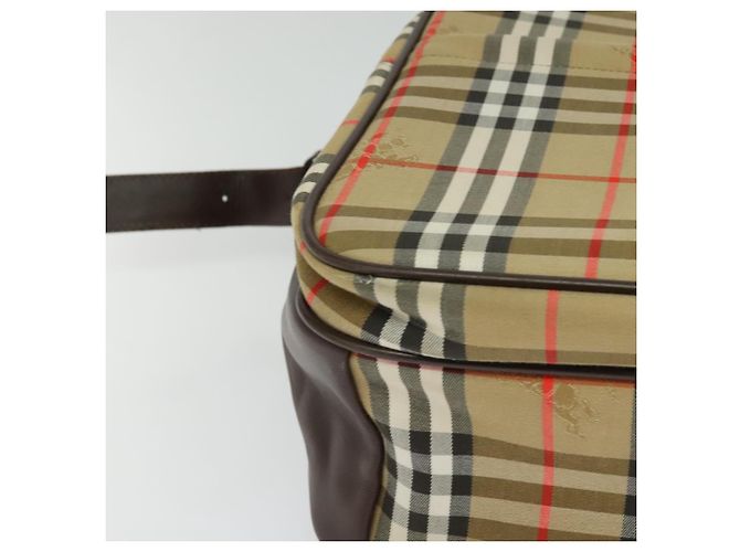 Autre Marque Burberrys Nova Check Aktentasche aus Canvas Beige Auth ep7983 - Ansicht 14