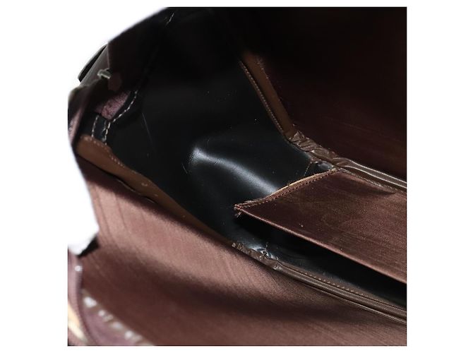 Autre Marque Burberrys Nova Check Aktentasche aus Canvas Beige Auth ep7983 - Ansicht 18